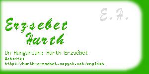 erzsebet hurth business card